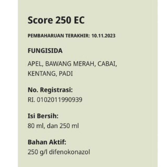 Jual Score 250EC 250ml | Shopee Indonesia