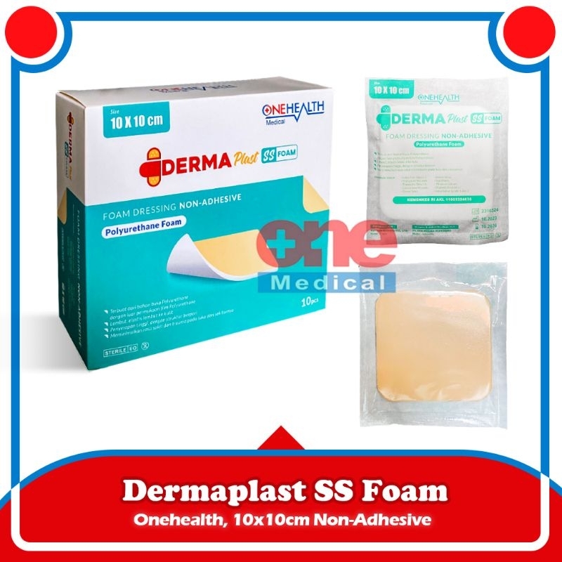 Jual OneHealth Dermaplast Foam Dressing 10cm x 10cm Plester Luka