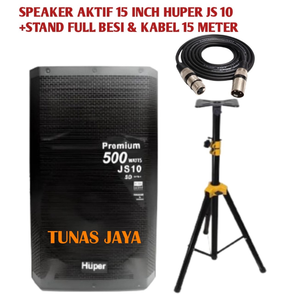 Jual paket Speaker Aktif Huper Premium Js10 500watt Huper Js 10 ...