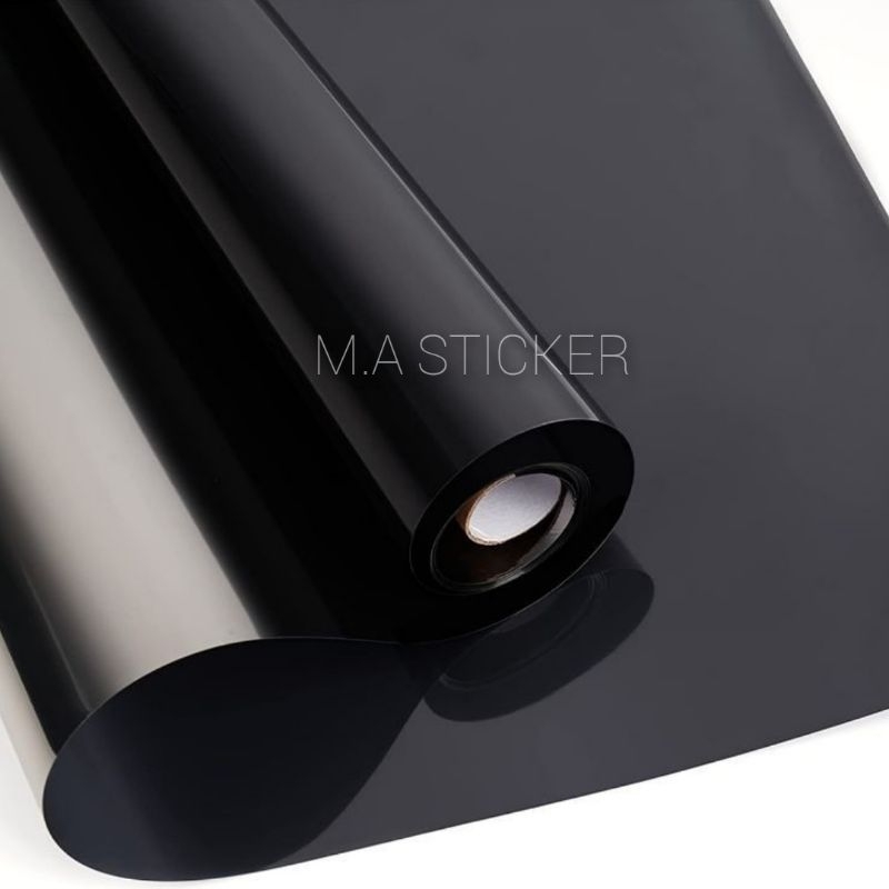 Jual sticker riben hitam / kaca film mobil jendela rumah gedung 20% 40% ...