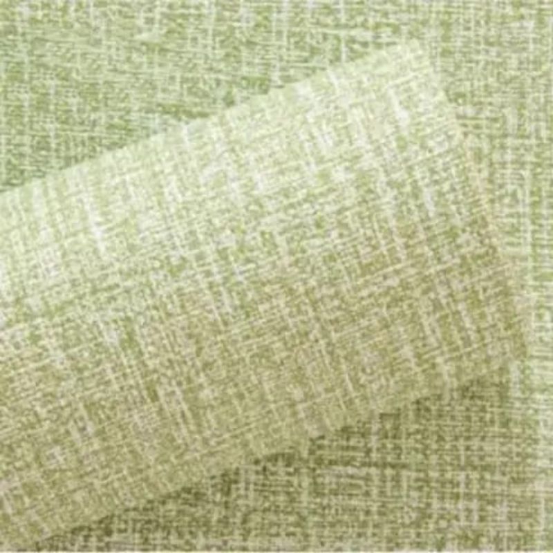 Jual Wallpaper Dinding Linen Foam EMBOSS Roll Hijau Serat Kain ...