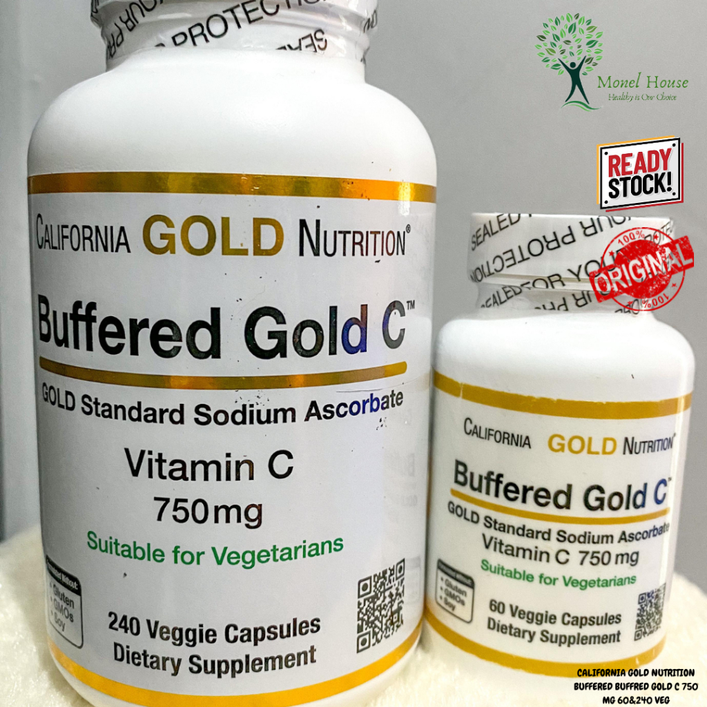 Jual [READY STOCK] CALIFORNIA GOLD NUTRITION BUFFERED BUFFRED GOLD C ...