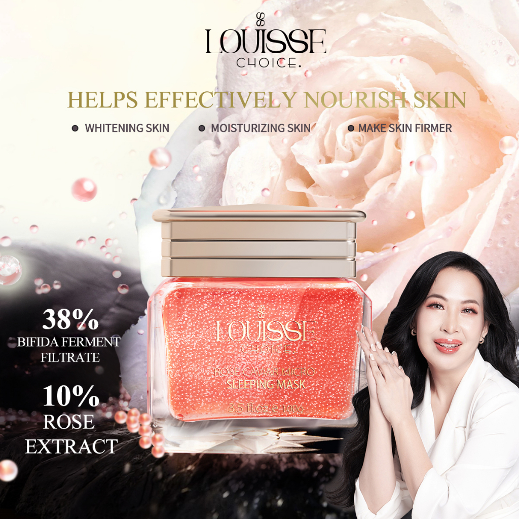 Jual LOUISSE CHOICE Rose Caviar Micro Sleeping Mask 100g Bifida Ferment