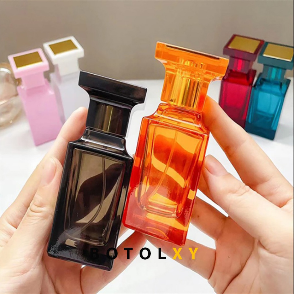 Jual Botol Parfum 50ml Spray Kaca Tebal Model Tomford / TF Drat Ulir ...