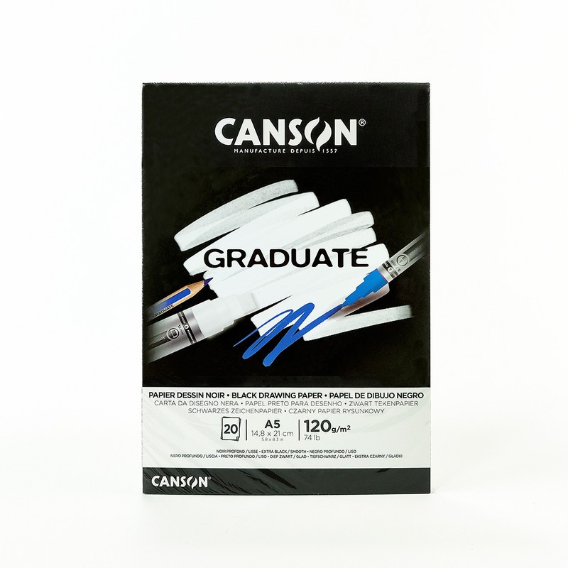 Jual Canson Graduate Black Drawing Paper A5 | Shopee Indonesia