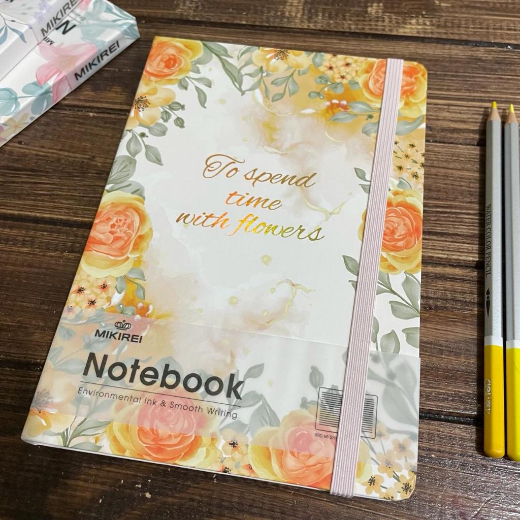 Jual MIKIREI Sunflower Tulip Hardcover Diary Buku Note Book Planner A5 ...