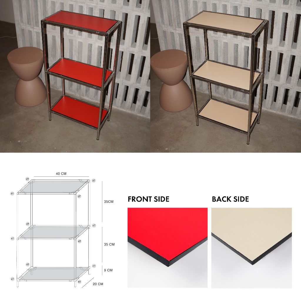 Jual Modulock Rack Kit 20x40x80 cm / Rak Sepatu / Rak Dapur / Kabinet ...