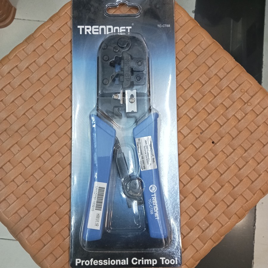 Jual tang crimping rj45 rj11 trendnet krimping rj45 TC-CT68 Tang Claim ...