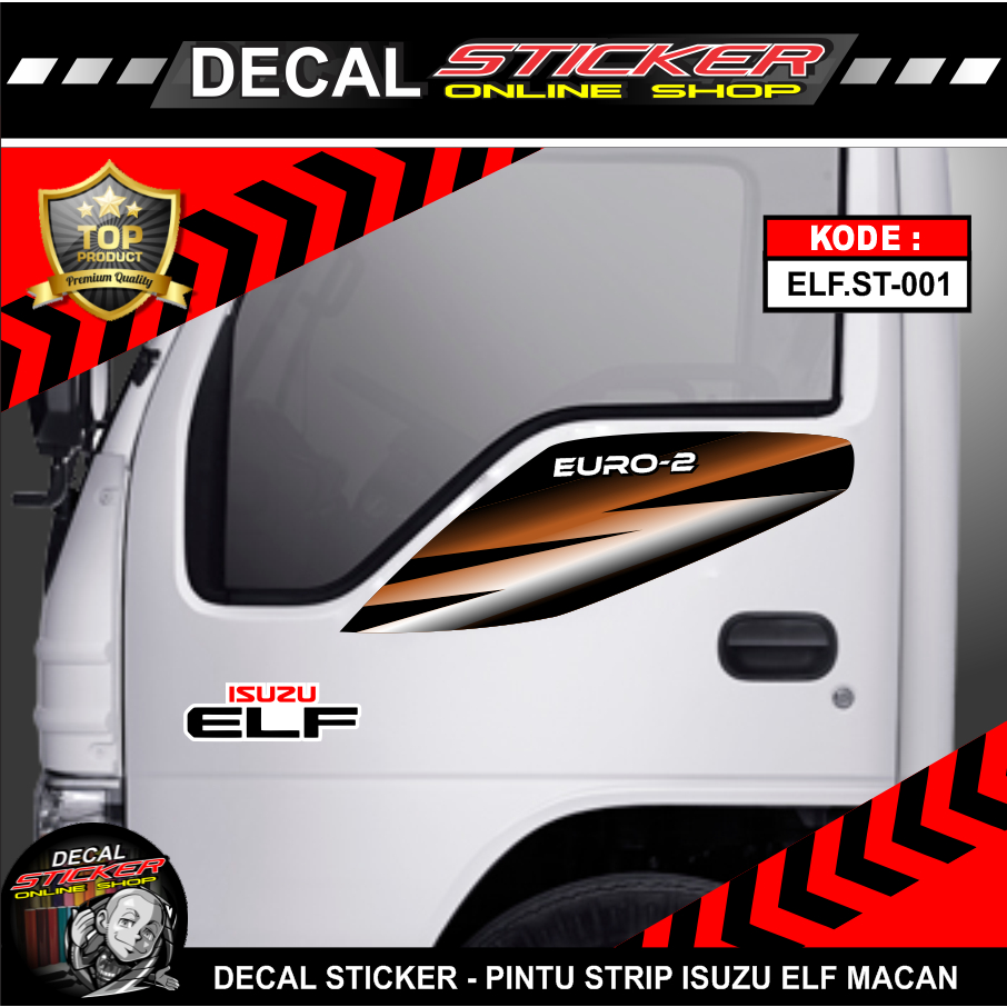 Jual sticker Stiker Pintu Isuzu Elf EURO-2 Nkr71 Nhr55 / Stiker Elf ...
