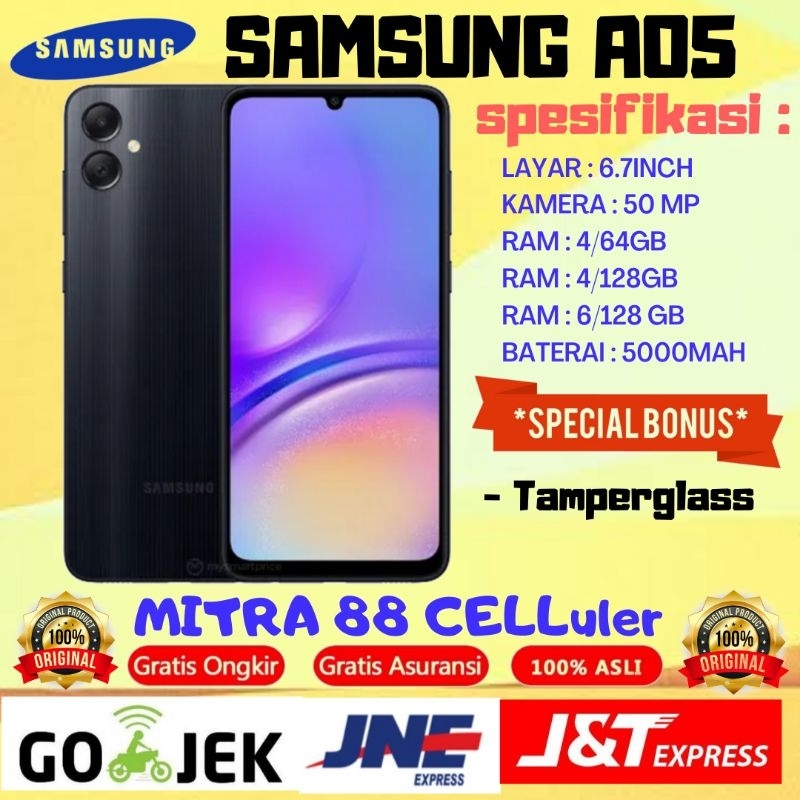 Jual SAMSUNG A05 RAM 6/128GB GARANSI RESMI SAMSUNG | Shopee Indonesia