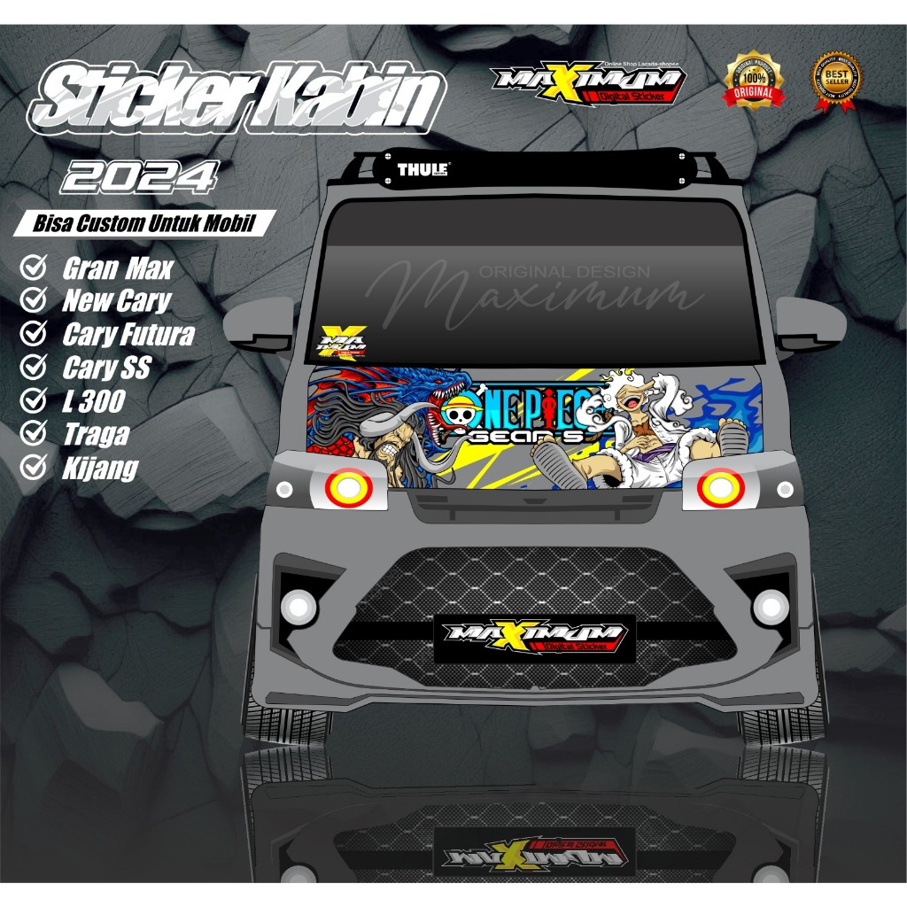 Jual Sticker kabin Depan Mobil PIckup Grandmax / Sticker Kabin All Type ...