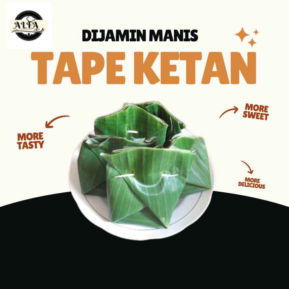 Jual Tape Ketan Putih Daun Pisang Dijamin Manis dan Nikmat Langsung