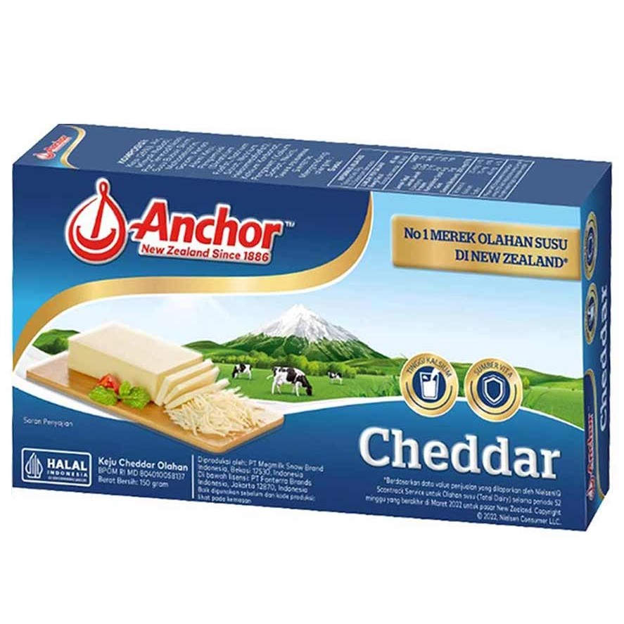 Jual Anchor Cheddar Cheese 150G | Shopee Indonesia