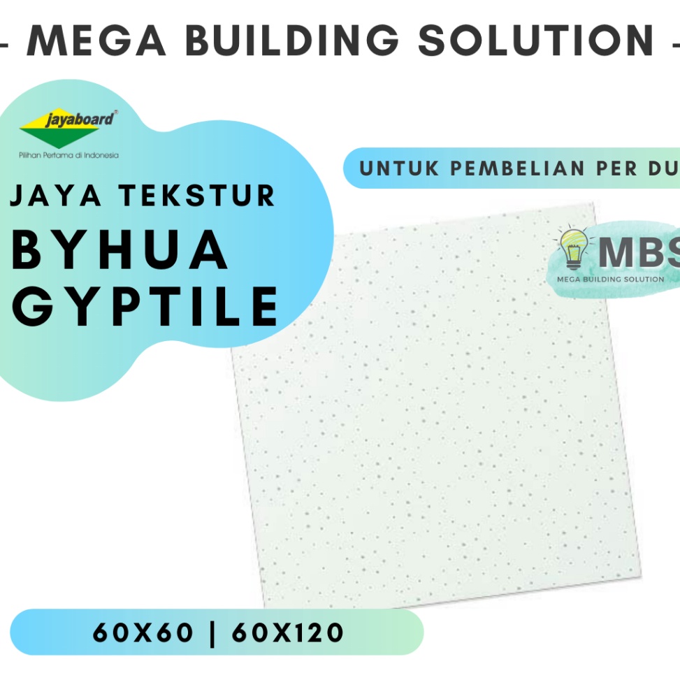 Jual ART P94G JAYABOARD Byhua 6x12 Ceiling Panel Gyptile 9mm Plafon ...