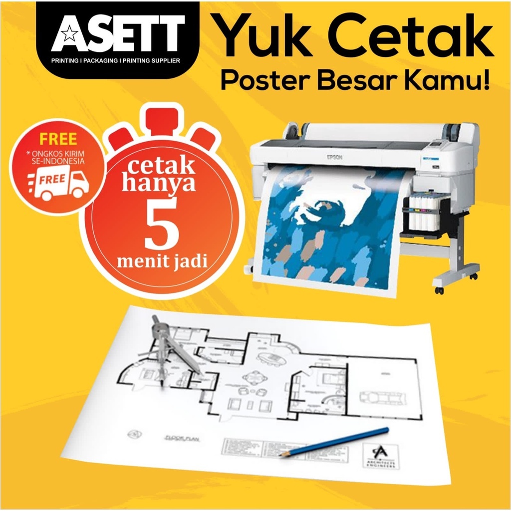 Jual Cetak A0 Vynil Sticker Full Color ( 90 x 120 cm) | Shopee Indonesia