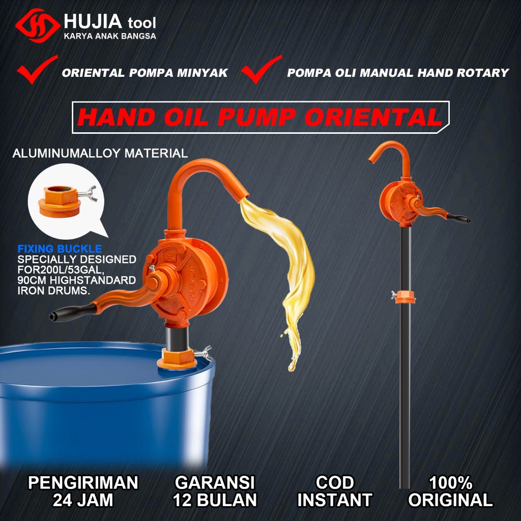 Jual Rotary Hand Oil Pump Oriental Pompa Oli Drum Oriental Pompa Oli Minyak Bensin Manual Pompa 6260