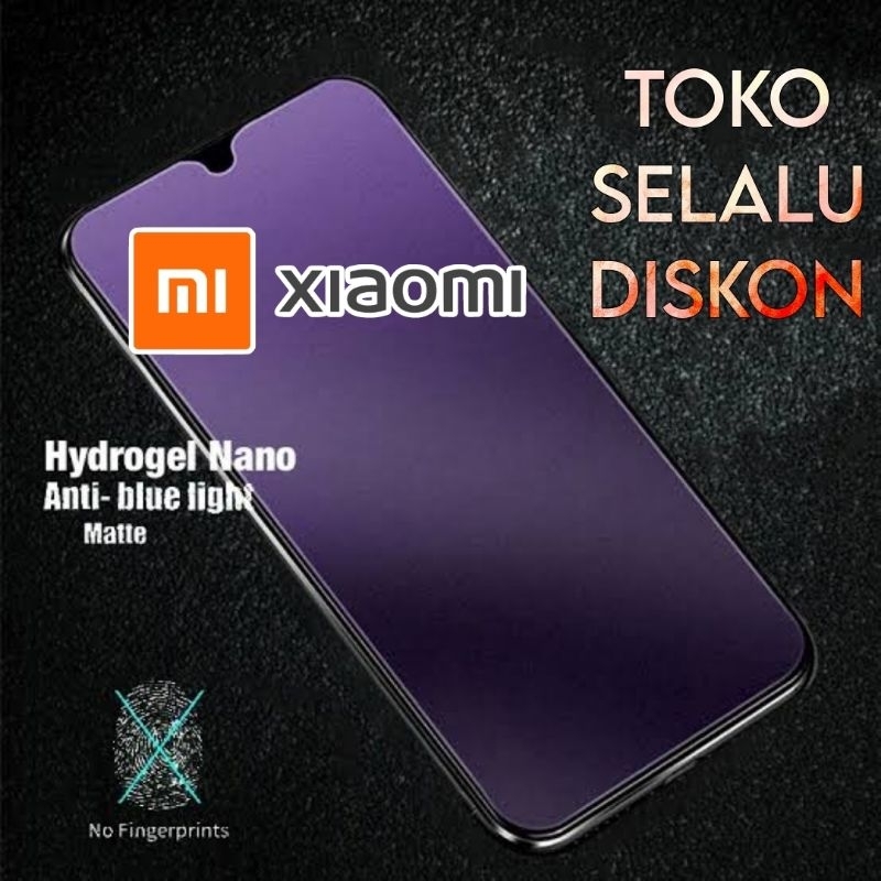 Jual SCREEN PROTECTOR HYDROGEL BLUE MATTE XIAOMI REDMINOTE 10 10S 11 ...