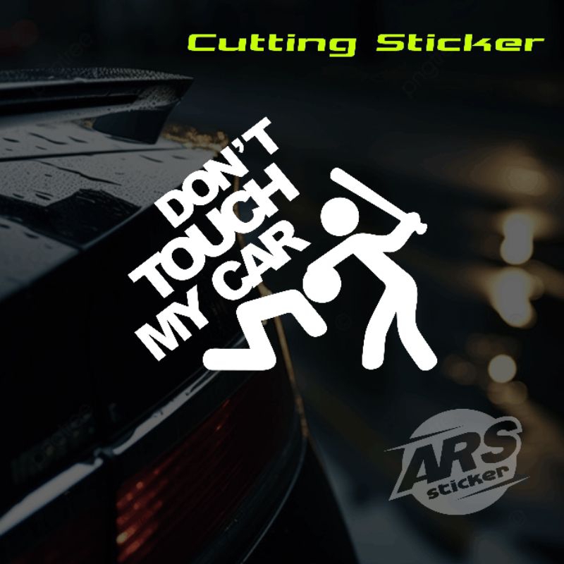 Jual stiker dont touch my car shopee indonesia
