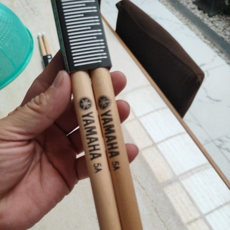 Jual Stick Drum Yamaha Nilon Tip 5A/Stik drum Yamaha ujung nilon ...