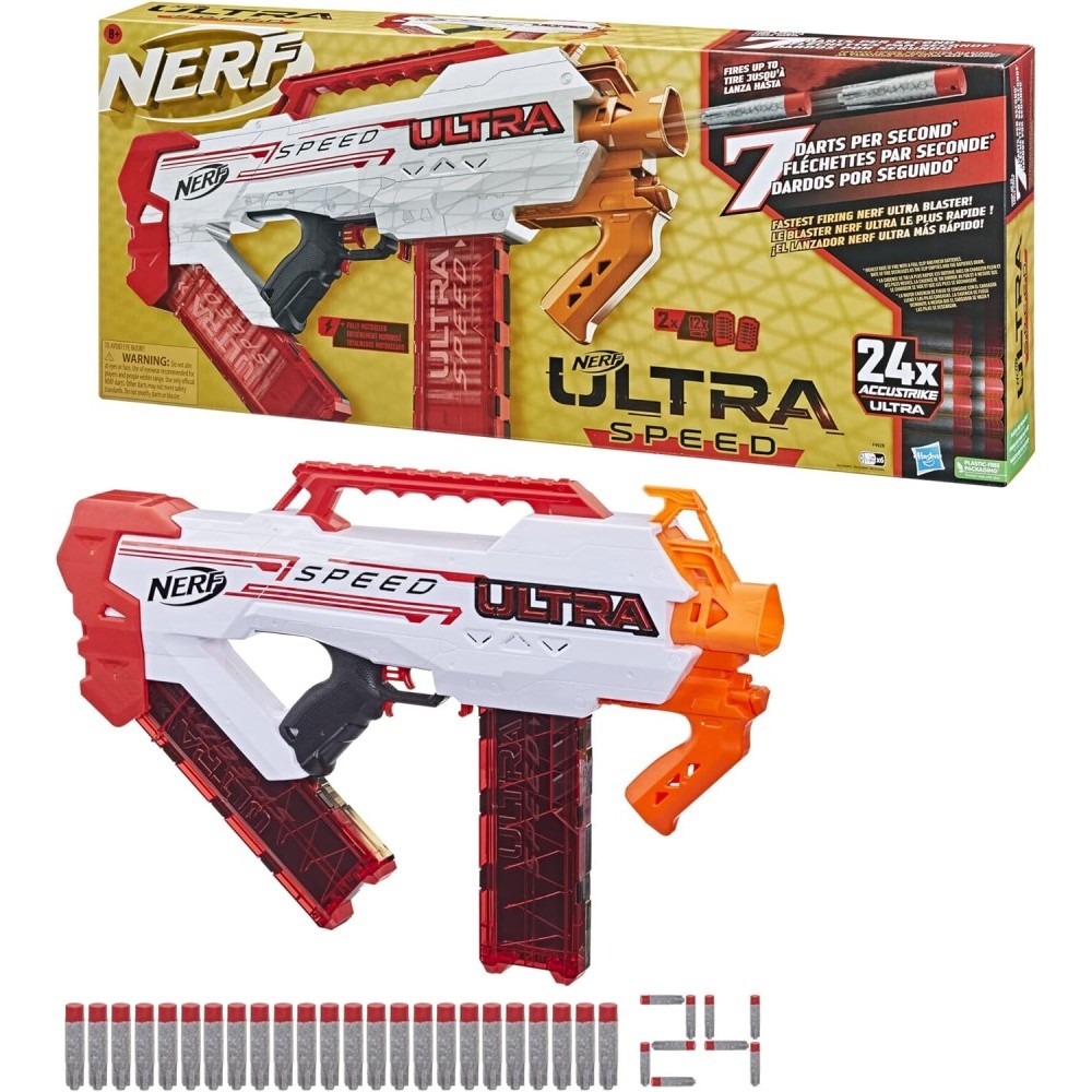 Jual NERF Ultra Speed Fully Motorized Blaster with 24 AccuStrike Darts ...