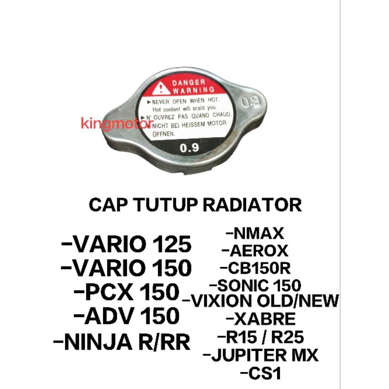 Jual CAP TUTUP RADIATOR VARIO 125 VARIO 150 VARIO 110 FI CBS PCX ADV ...