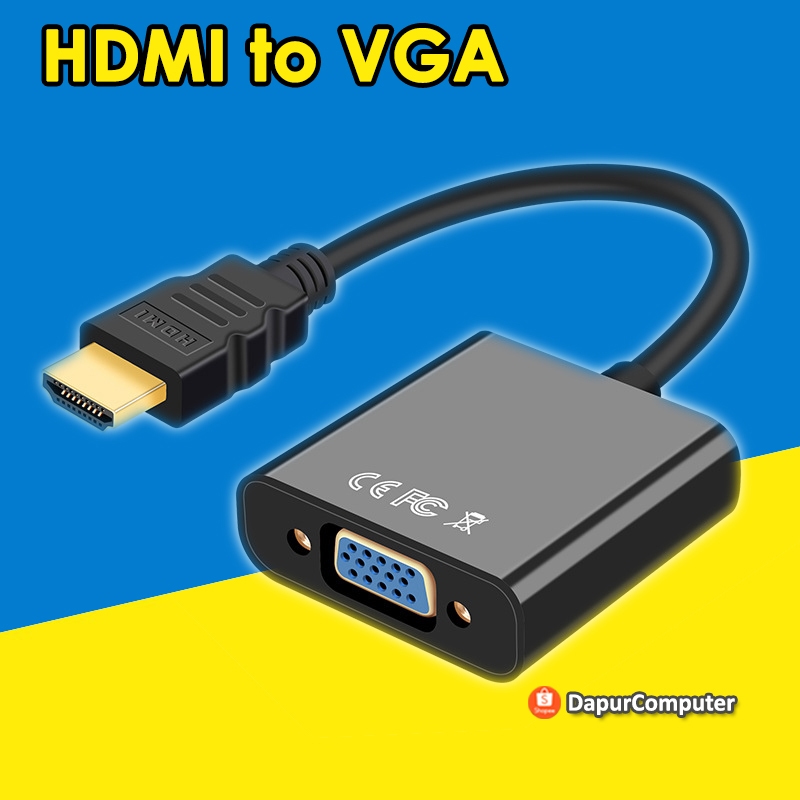 Jual Hdmi to vga converter laptop ke proyektor tv infokus terbaik ...