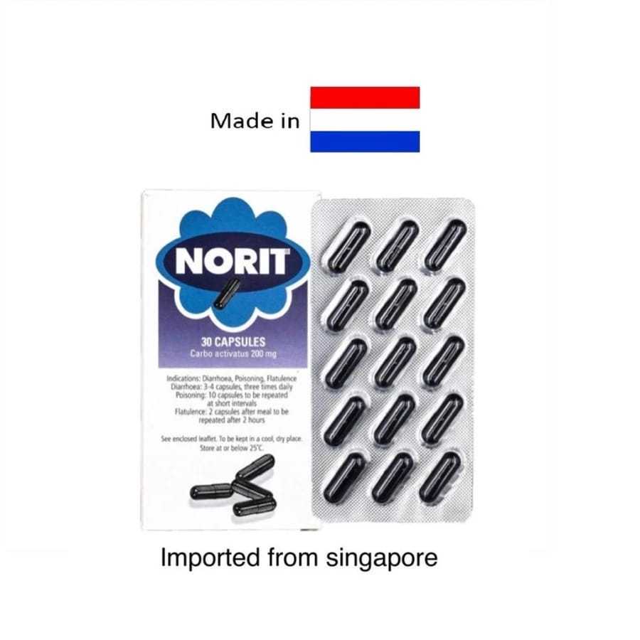 Jual Norit 30 Capsul Carbo Activatus 200mg / Pencernaan | Shopee Indonesia