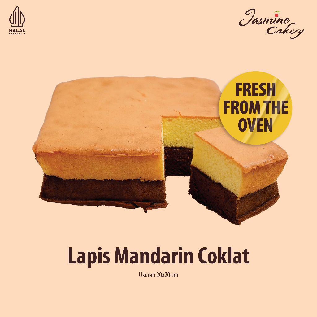 Jual Lapis Roti Mandarin Coklat Exclusive 20x20 / CAKE BOX | Shopee ...