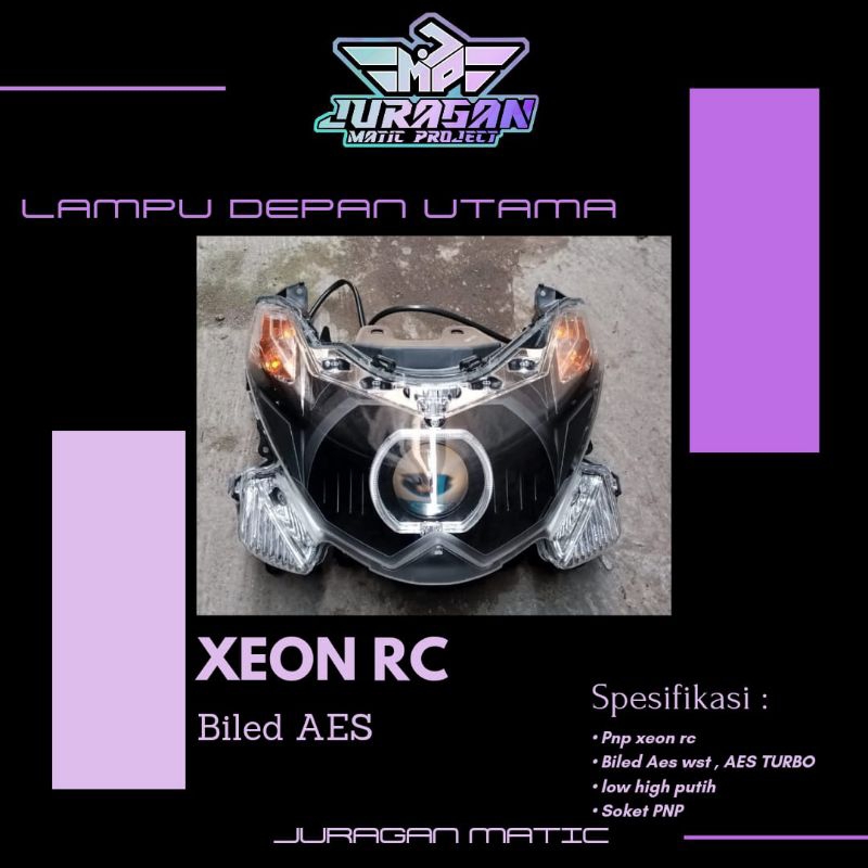 Jual headlamp custom reflektor xeon rc projie biled aes 2.5 inc
