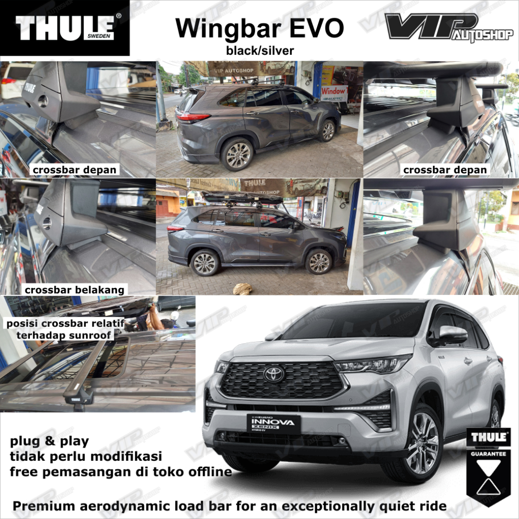 Jual Toyota Zenix Innova 2023 - 2026 Crossbar THULE Wingbar EVO ...