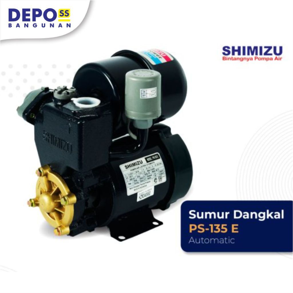 Jual Shimizu - Pompa Air Jet Pump Jetpam Otomatis Sumur Dangkal PS-135 ...