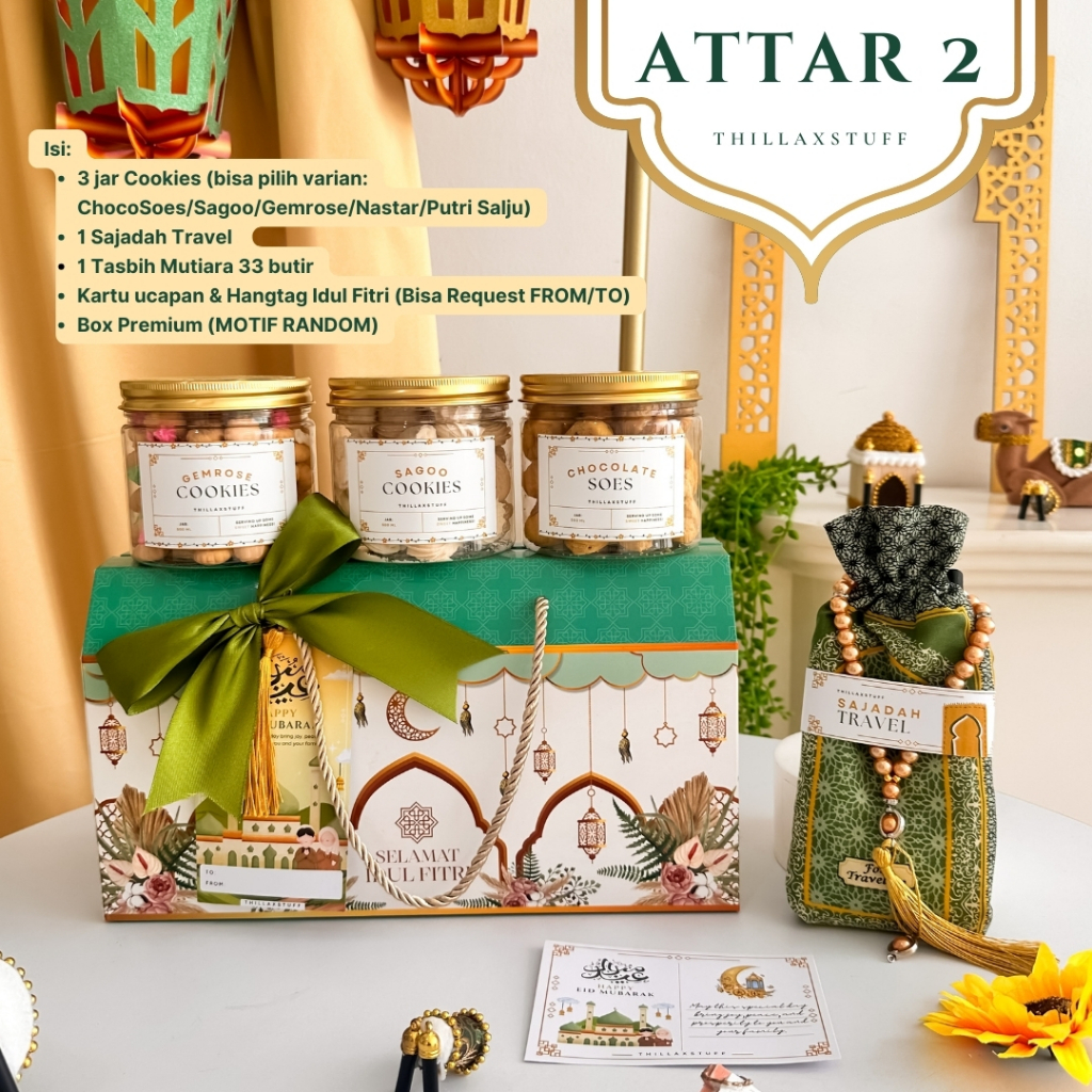 Jual [ ATTAR ] HAMPERS EID FITRI LEBARAN EID FITRI EID MUBARAK KUE ...