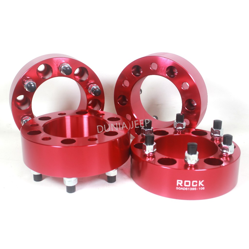 Jual Adaptor Roda Aluminium 5 cm Rock Toyota Hartop Fortuner Hilux ...