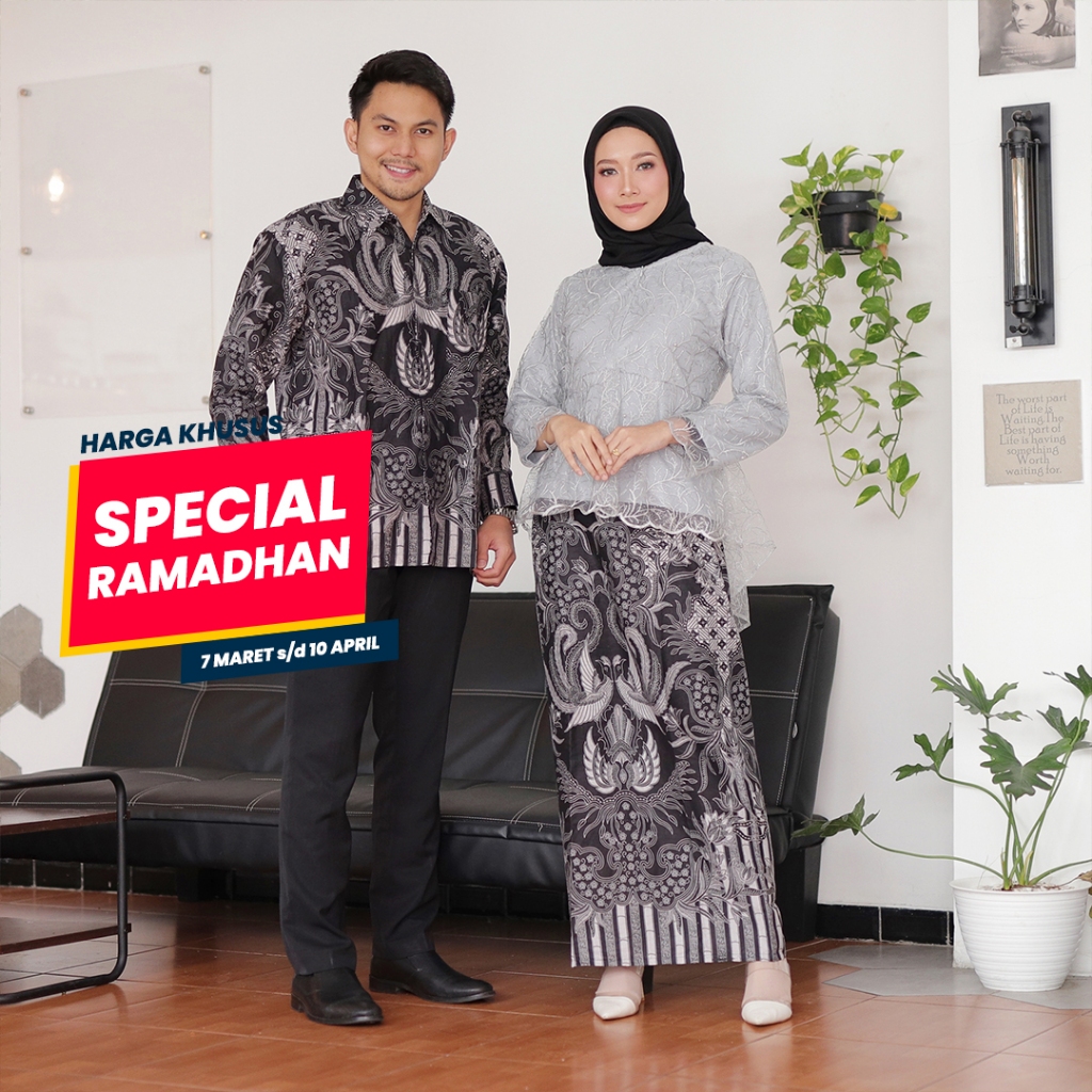 Jual Batik Couple Termurah Batik Couple Andhini Kebaya Modern Kebaya Wisuda Lamaran Kebaya 8798