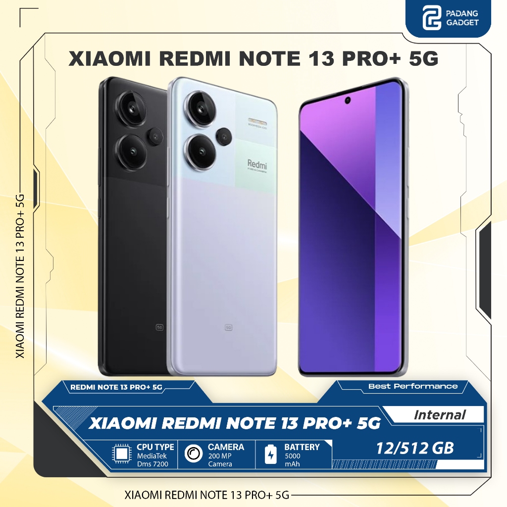 Jual Xiaomi Redmi Note 13 Pro+ 5G Ram 12/512 GB Original Extended ...