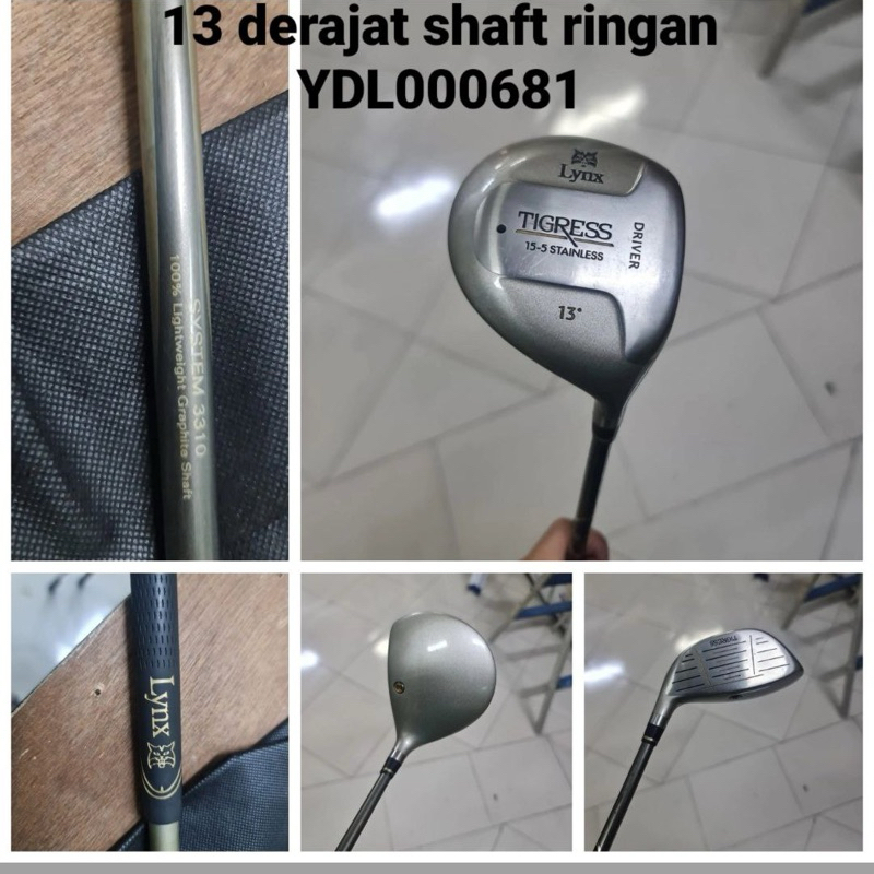 Jual Stik Golf Driver Lynx Tigress 13 Derajat Shaft Ringan Bekas Shopee Indonesia 