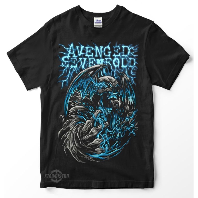 Maglietta Ufficiale Avenged Sevenfold A7X Buried Alive Tour, Unisex, Cotone 100%, Nero