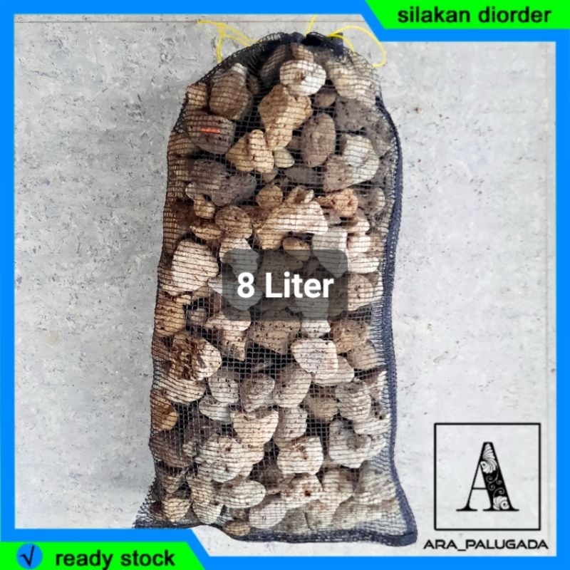 Jual Media Filter Batu Apung Gombong Fumise 8 Liter + Jaring | Shopee ...