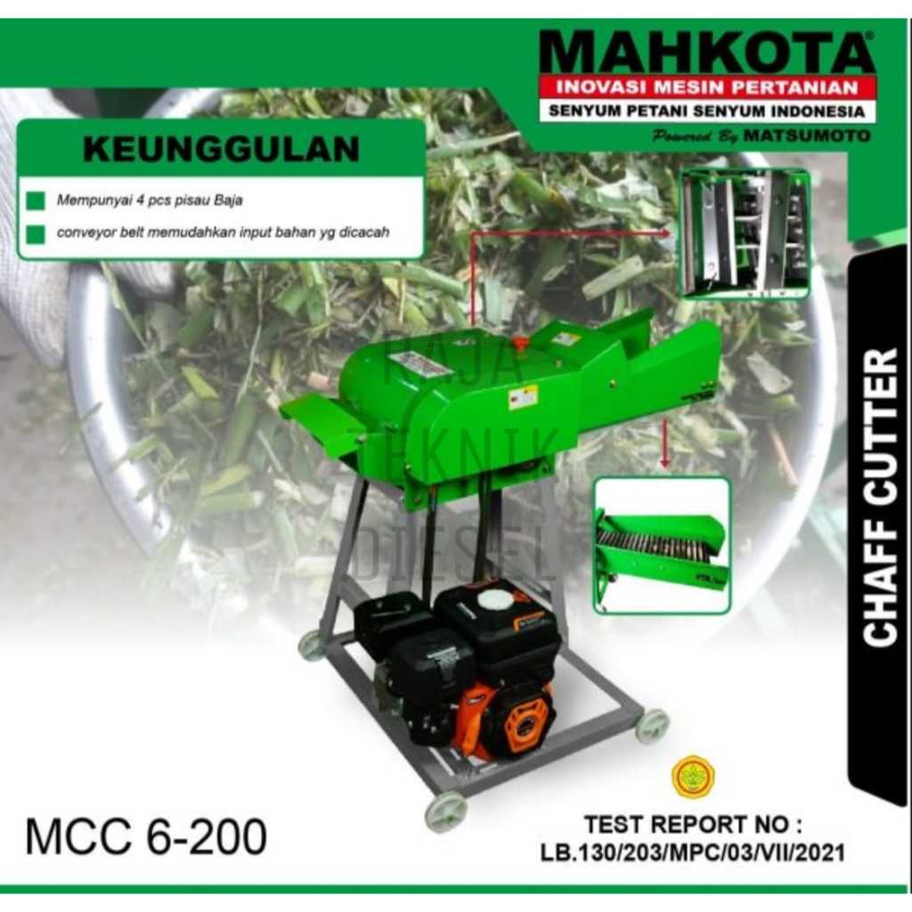 Jual MESIN PENCACAH RUMPUT, JERAMI, RANTING KAYU PAKAN TERNAK MCC 6-200 ...