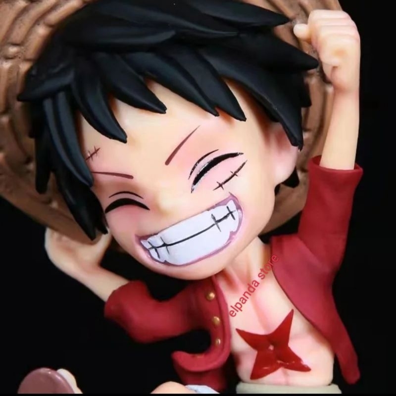 Jual Anime One Piece Straw Hat Monkey D Luffy Pirates Figure | Shopee ...