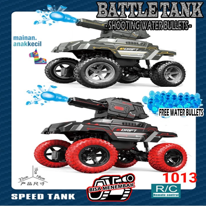 Jual MAINAN ANAK RC TANK BATTLE SHOOTING WATER BULLETS / MOBIL BISA ...
