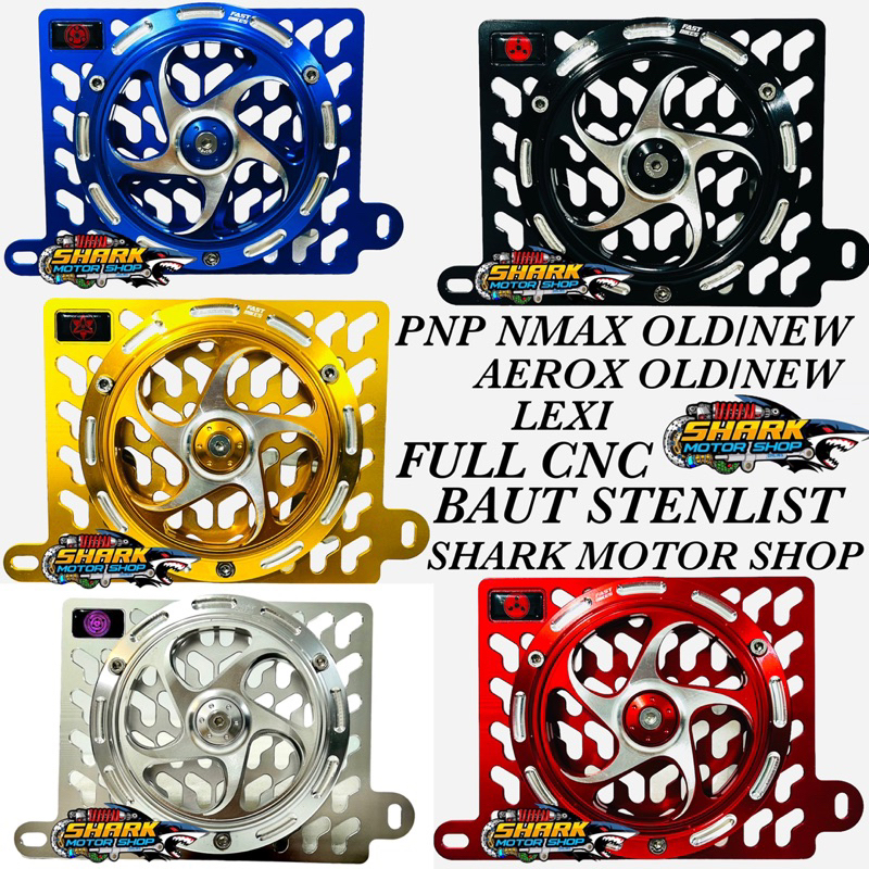 Jual Spiner Cover radiator FULL CNC MOTOR NMAX AEROX LEXY | Shopee ...