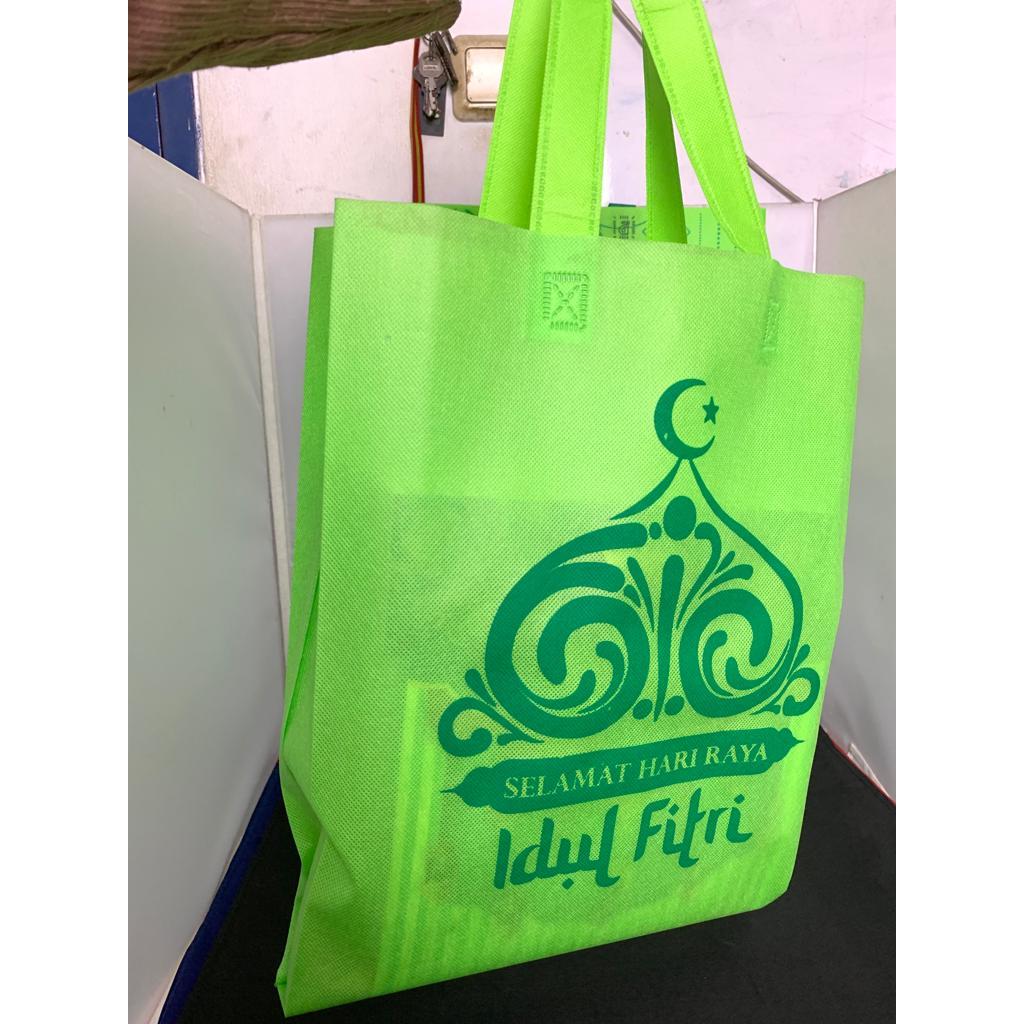 Jual Goodie Bag Lebaran Idul Fitri Hari Raya Ramadhan Tas Spunbond Ukuran Box 30x40x8 Kue 4180