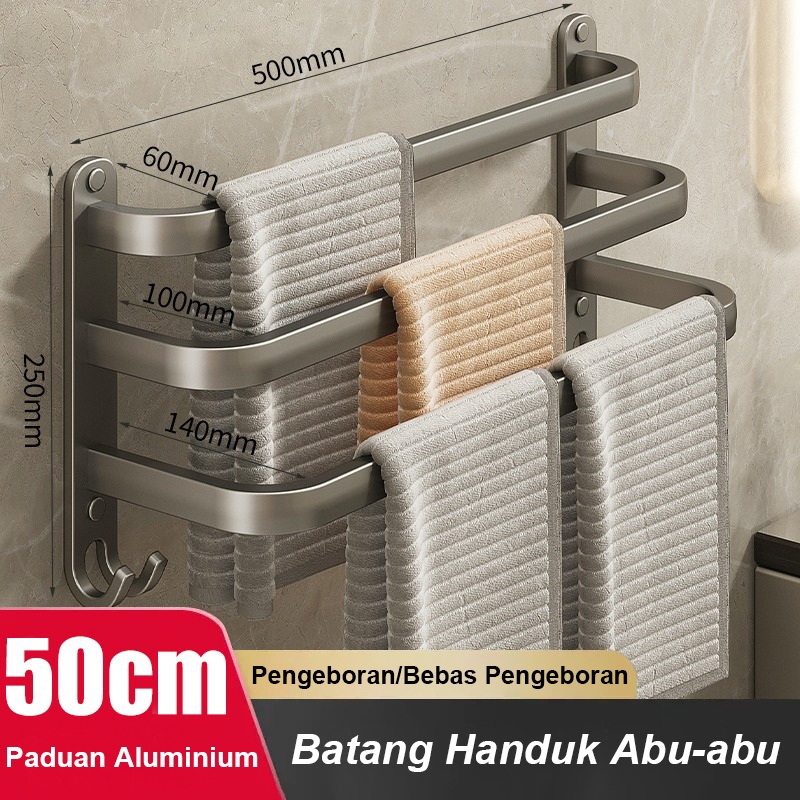 Jual Rak kamar Mandi Rak Handuk Gantungan Handuk Kamar Mandi Paduan ...