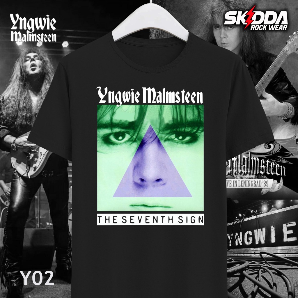 Jual T Shirt Kaos Band Rock YNGWIE MALMSTEEN – The Seven Sign
