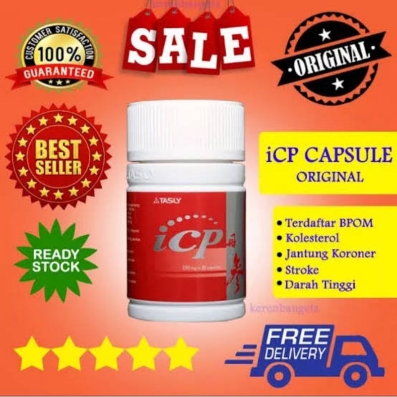 Jual HERBAL ICP CAPSULE TASLY OBAT SAKIT JANTUNG | Shopee Indonesia