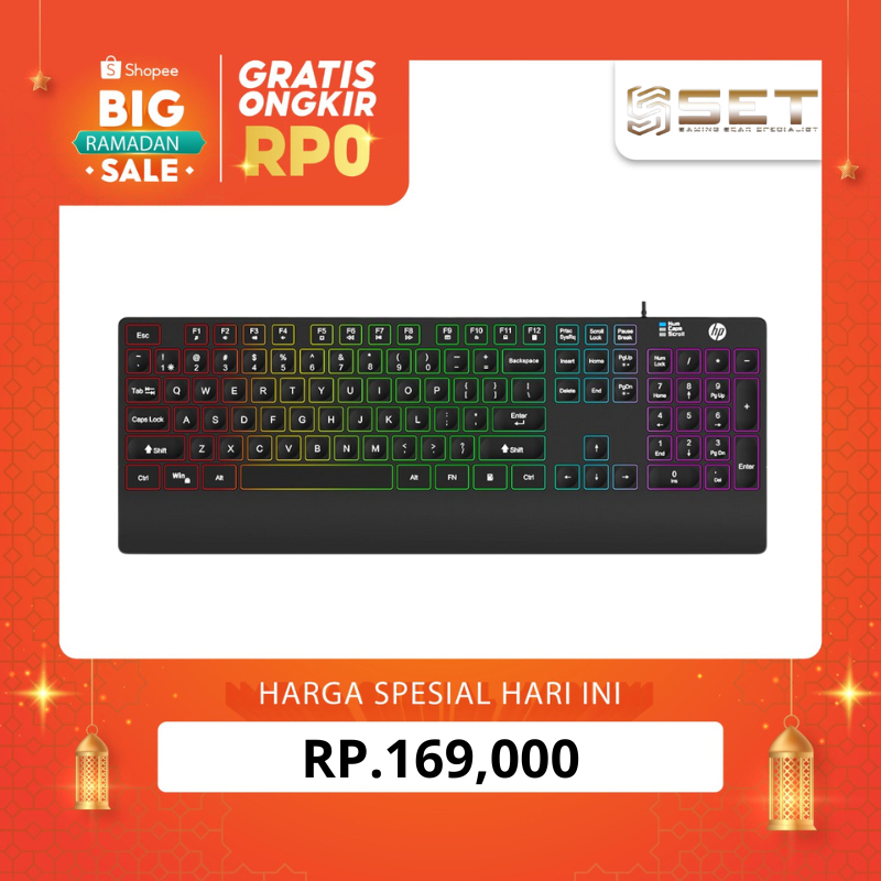 Jual Keyboard Gaming HP K120 Membrane Keyboard With Chocolate Keycaps