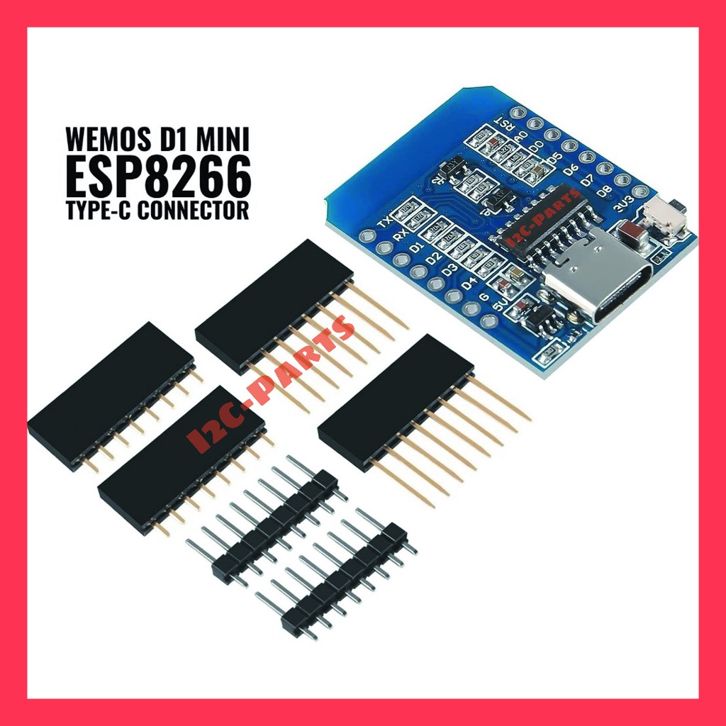Jual WEMOS D1 TYPE C MINI 4MB CH340 LUA WIFI IOT NODEMCU ESP8266 ESP ...