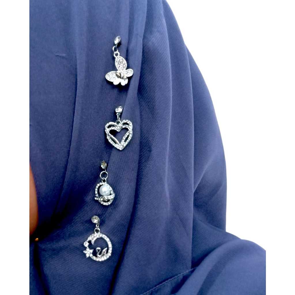 Jual Anting Hijab Jilbab Kekinian Set 1 Kotak isi (3 pasang / 6 pcs ...