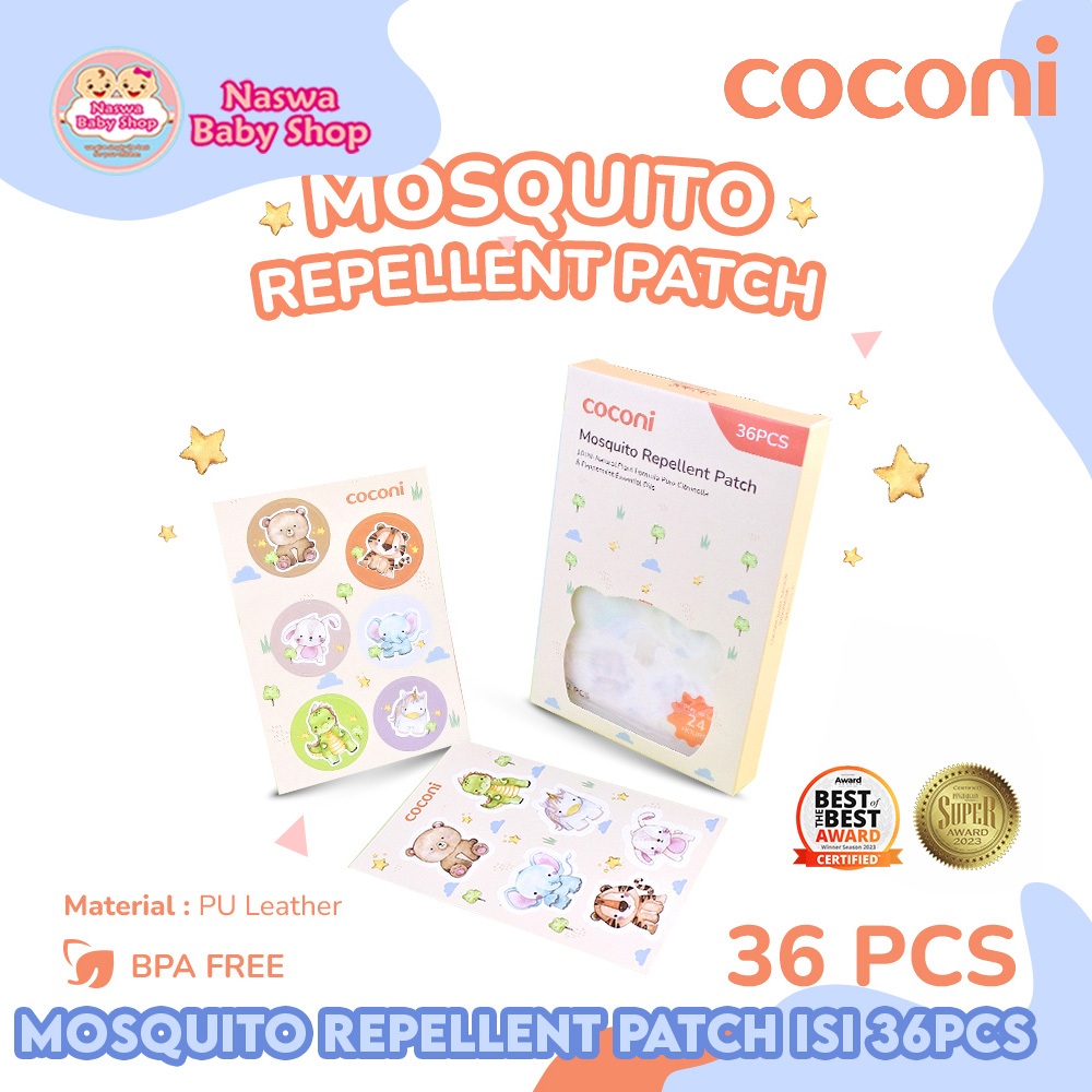 Jual Coconi Mosquito Repellent Patch Sticker Anti Nyamuk Isi 36pcs ...